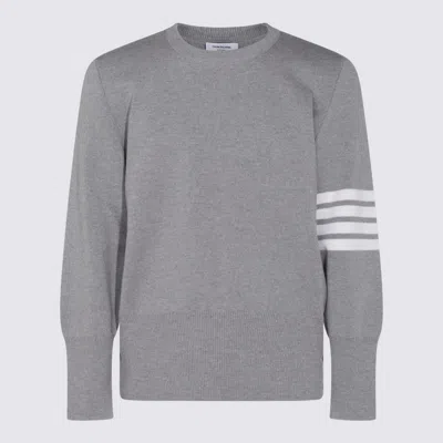 Thom Browne Sweaters Blacks And Greys In Gray