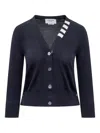 Thom Browne Cotton 4-bar Card In Blue