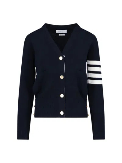 Thom Browne 4-bar Cardigan In Blue