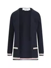 Thom Browne Cotton Cardigan Women In Blue