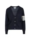 Thom Browne Cardigan In Blue