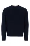 Thom Browne Wool Piqué Crewneck Pullover In Blue