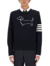 Thom Browne Jersey "hector" In Blue