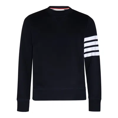Thom Browne Sweaters Blue And Green In Black