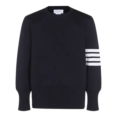 THOM BROWNE SWEATERS BLUE AND GREEN