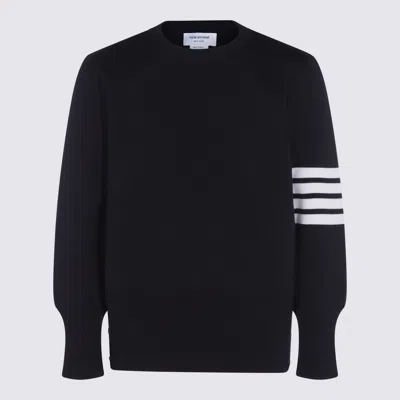 Thom Browne Sweaters Blue And Green In Black