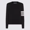 Thom Browne Relaxed Fit Wool Sweater In Black