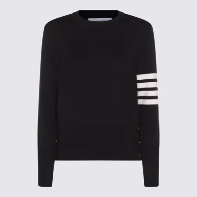 THOM BROWNE SWEATERS BLUE AND GREEN