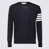Thom Browne Sweaters Blue And Green In Black