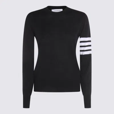 Thom Browne Sweaters Blue And Green In Black