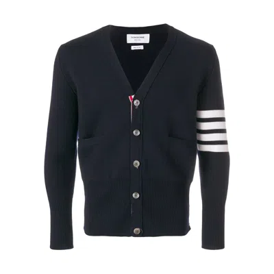 THOM BROWNE SWEATERS BLUE