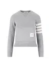 Thom Browne Crewneck Sweatshirt In Gray