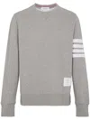 Thom Browne Classic Sweatshirt In Classic Loopback In Gray