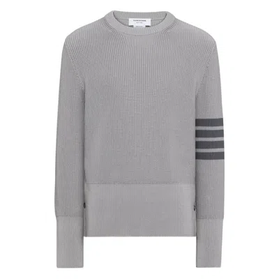 THOM BROWNE SWEATERS GRAY