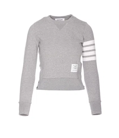 Thom Browne 4bar Sweatshirt In Gray