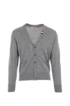 Thom Browne Relaxed Fit Cardigan In Grey