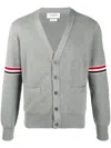 Thom Browne Sweaters Light Grey In Green