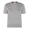 Thom Browne Knitwear Crewneck Embroidered Short Sleeves