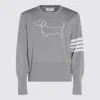 Thom Browne Sweaters Lt Grey In Gray