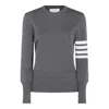 Thom Browne Sweaters Med Grey In Gray