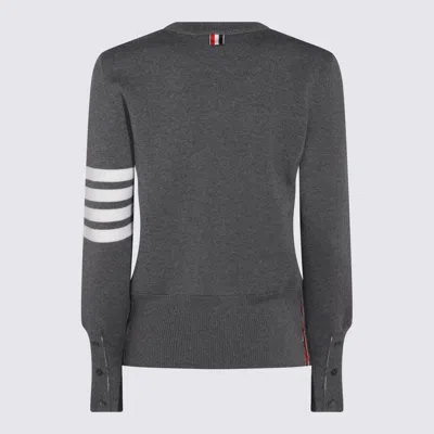 THOM BROWNE SWEATERS MED GREY