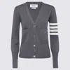 Thom Browne Med Grey Wool Knitwear In Gray