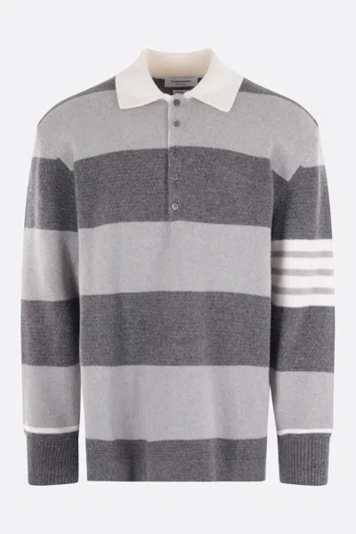 Thom Browne Sweaters In Tonal Grey