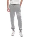 Thom Browne Men 4bar Stripe Print Jogging Pants In Gray