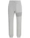 Thom Browne Solid Loopback Overdyed 4-bar Sweatpants In White