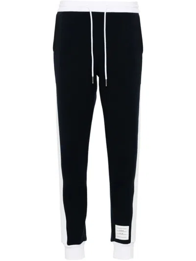 THOM BROWNE THOM BROWNE SWEATPANTS W/ ENGINEERED 4 BAR IN COLOR BLOCKED SOLID CLASSIC LOOPBACK JERSEY