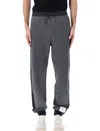 Thom Browne Solid Loopback Jersey 4-bar Sweatpants In Gray
