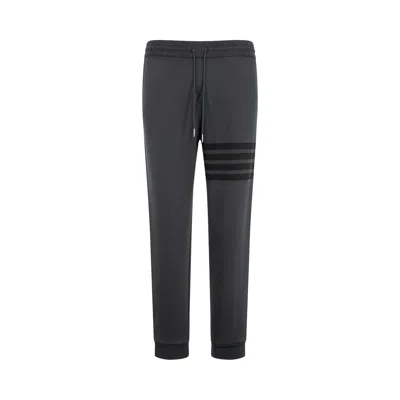 Pre-owned Thom Browne Sweatpants W/ Tonal 4 Bar In Garment Dyed Loopback 'charcoal' | Grey | Men's Size 1