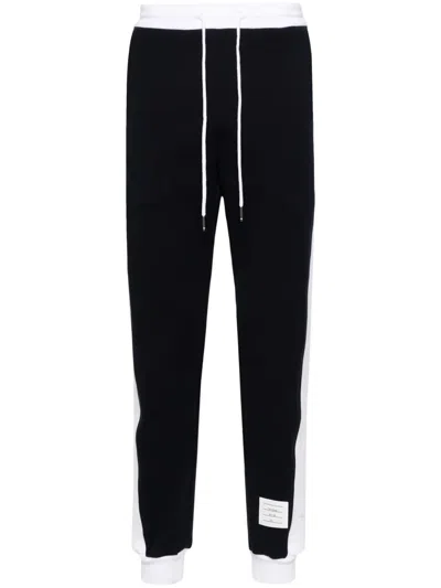 THOM BROWNE SWEATPANTS WITH ENGINEERED 4 BAR IN SOLID CLASSIC LOOPBACK,MJQ213A.03037 415 NAVY