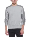 Thom Browne Melange Grey Cotton Sweatshirt