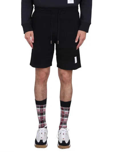 Thom Browne Sweatshirt Bermuda In Black