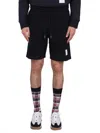Thom Browne Sweatshirt Bermuda In Black