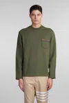 Thom Browne Sweatshirt In Green Cotton In Green