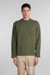 Thom Browne Sweatshirt In Green Cotton In Green