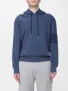 Thom Browne Blue Solid Loopback Overdyed 4-bar Hoodie In Blue