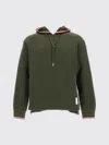 Thom Browne Men Green Textured Hoodie, S Luxury Sweatshirts & Hoodies For Men Darveys In Green