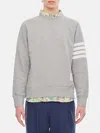 Thom Browne Grey 4-bar Classic Sweatshirt In Gray
