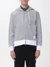 Thom Browne Grey Cotton Sweatshirt In Gray