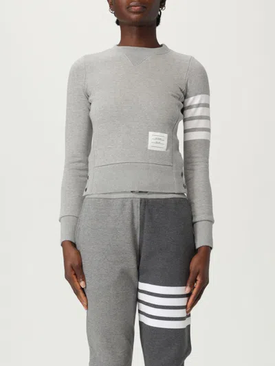 THOM BROWNE SWEATSHIRT THOM BROWNE WOMAN COLOR GREY,H11689020