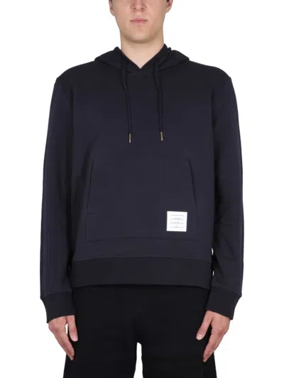THOM BROWNE THOM BROWNE SWEATSHIRT WITH EMBROIDERY