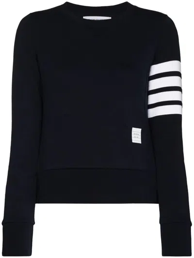 THOM BROWNE THOM BROWNE SWEATSHIRT WITH STRIPED DETAIL