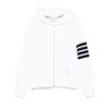 Thom Browne Slim-fit Striped Loopback Cotton-jersey Zip-up Hoodie