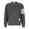 Thom Browne Classic Loopback 4-bar Sweatshirt Gray