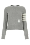 Thom Browne Loopback Jersey Knit Engineered 4-bar Stripe Classic Crewneck Pullover