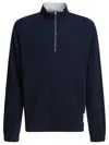 Thom Browne 4-bar Stripe Funnel Neck Half Zip Sweatshirt