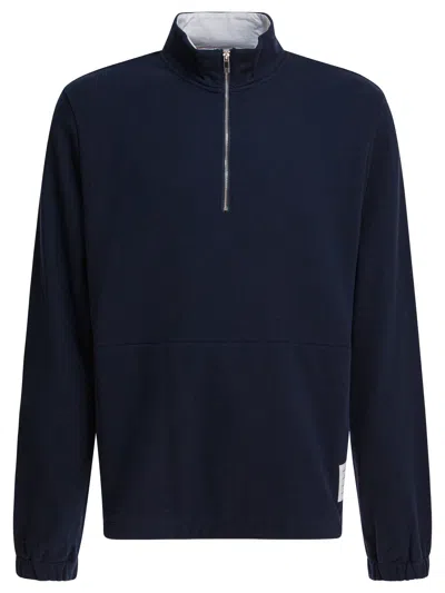 Thom Browne Blue Cotton Sweatshirt